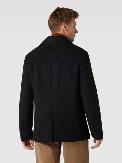 ARMANI EXCHANGE Lange jas met reverskraag, model 'Caban' Zwart - 5