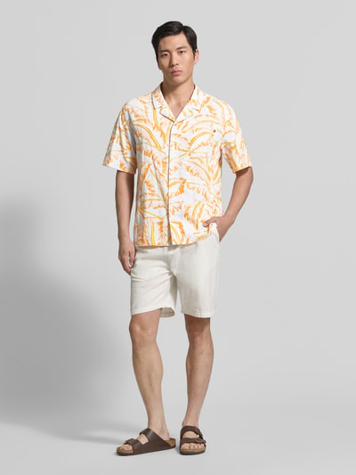 Tommy Hilfiger Regular Fit Freizeithemd aus reiner Baumwolle Modell 'WOVEN BOWLING' Orange 1