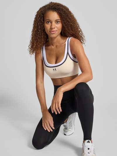 P.E Nation Sportbeha in dubbele-laagsjeslook, model 'FORWARD' Marineblauw - 3