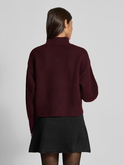 Neo Noir Relaxed Fit Strickpullover mit Woll-Anteil Modell 'Paulina' Bordeaux 5