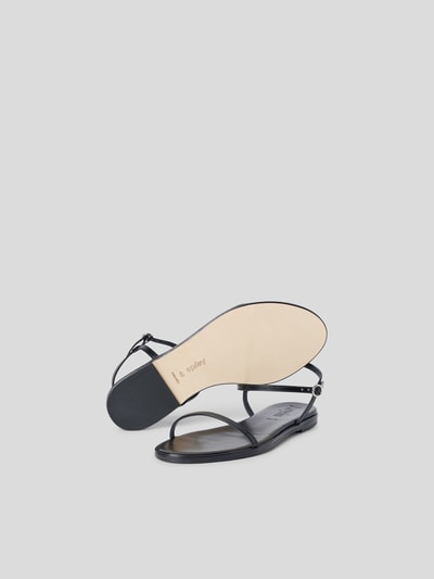 Aeyde Sandalen aus echtem Leder Schwarz 4