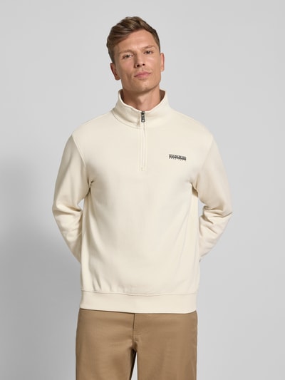 Napapijri Sweatshirt met opstaande kraag Offwhite - 4