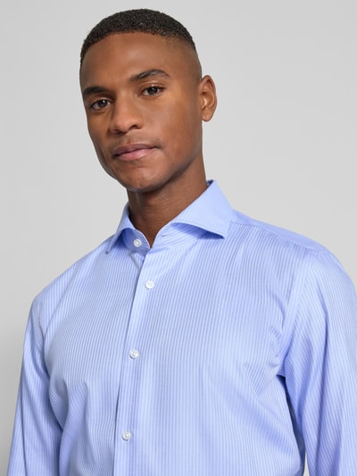 BOSS Koszula biznesowa o kroju slim fit z bardzo długim rękawem Błękitny 3