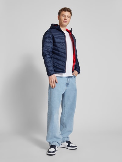 Jack & Jones Kurtka pikowana z kapturem model ‘HERO’ Ciemnoniebieski 1