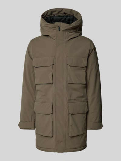 Didriksons Parka z kieszeniami z patką model ‘AIDEN’ Ciemnobrązowy 2