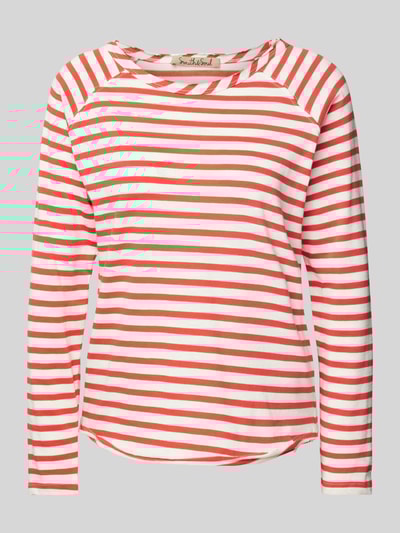 Smith and Soul Longsleeve mit geripptem Rundhalsausschnitt Rot 2