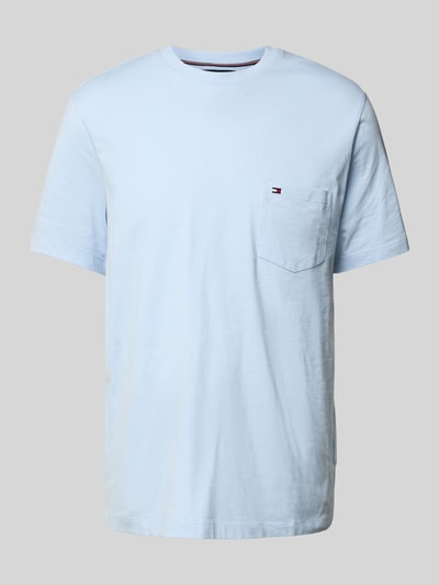 Tommy Hilfiger Regular Fit T-Shirt aus reiner Baumwolle Hellblau 2
