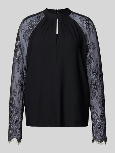 Vero Moda Regular fit blouse met opstaande kraag, model 'MILLA' Zwart - 2