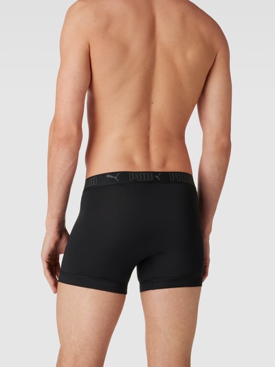 Puma Boxershort met logo in band in een set van 3 stuks Koningsblauw - 4