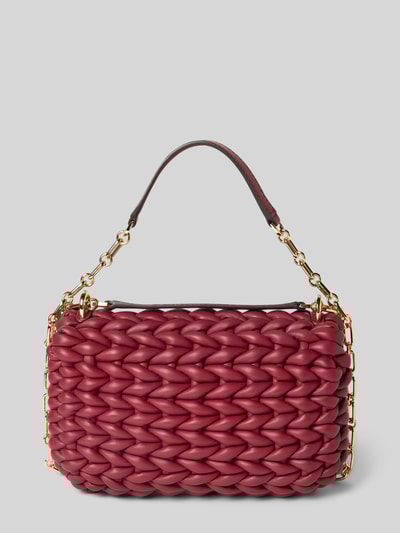 MICHAEL Michael Kors Shoulder Bag in Flecht-Optik Modell 'Tribeca' Bordeaux 4