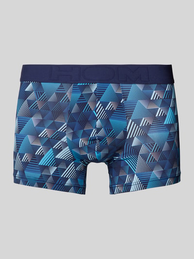 HOM Boxershort met elastische band met label Bleu - 1