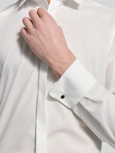 OLYMP Level 5 Slim Fit Smokinghemd aus Baumwolle mit Stretch-Anteil Ecru 3