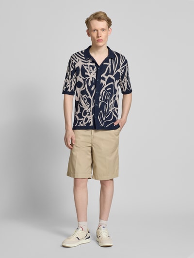 Only & Sons Freizeithemd mit Knopfleiste Modell 'KIMO' Dunkelblau 1