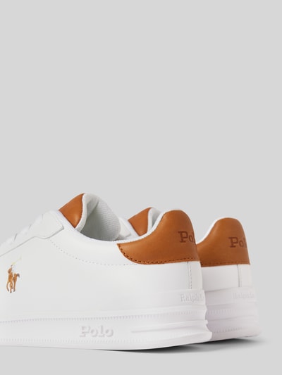 Polo Ralph Lauren Ledersneaker mit Label-Details Weiss 2