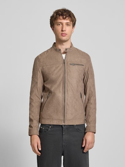 JACK & JONES Jack in bikerlook, model 'Rocky' Taupe - 4