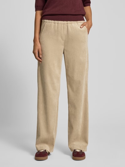 Betty Barclay Spodnie sztruksowe z kieszeniami z tyłu Beżowy 4