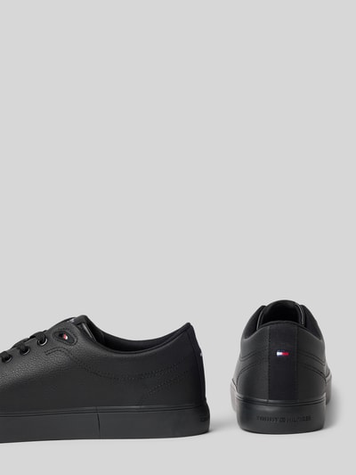 Tommy Hilfiger Lage sneakers van zuiver leer Zwart - 2