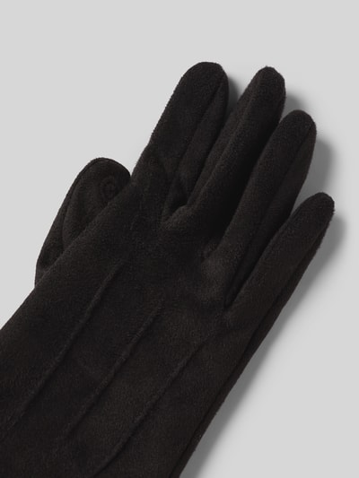 EEM Rękawiczki z obszyciem ze sztucznego futra Czarny 3