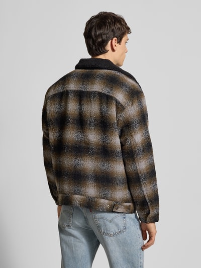 Levi's® Kurtka koszulowa o kroju loose fit z dodatkiem wełny model „James” Średniobrązowy 5