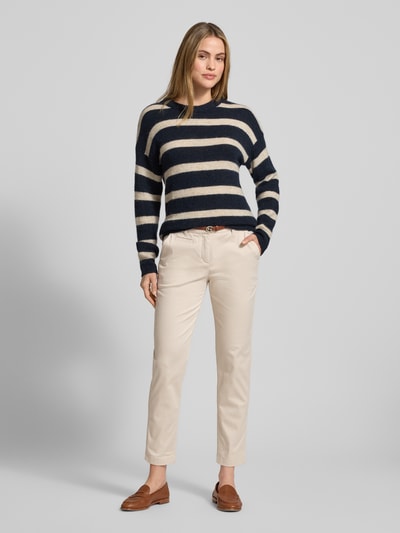 COMMA Chino met riem Beige - 1