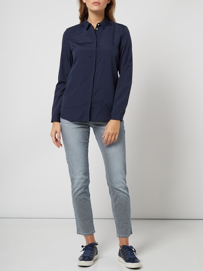 Montego Bluse mit verdeckter Knopfleiste  Marine 1