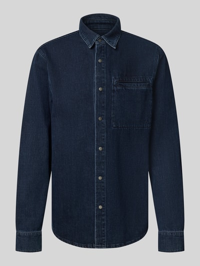 ARMEDANGELS Regular Fit Freizeithemd aus reiner Baumwolle Modell 'WELT' Dunkelblau 1