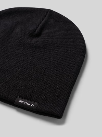 Carhartt Work In Progress Czapka beanie z detalem z logo Czarny 2