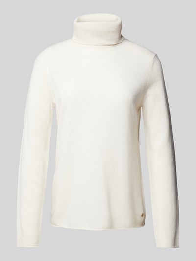 Fynch-Hatton Gebreide kasjmier pullover met col Offwhite - 2