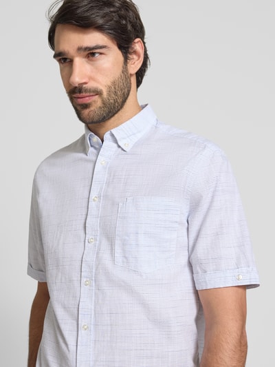 Christian Berg Men Freizeithemd mit Knopfleiste Weiss 3