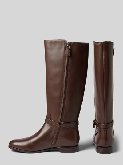 Lauren Ralph Lauren Stiefel aus echtem Leder Modell 'Brooke' Dunkelbraun 2