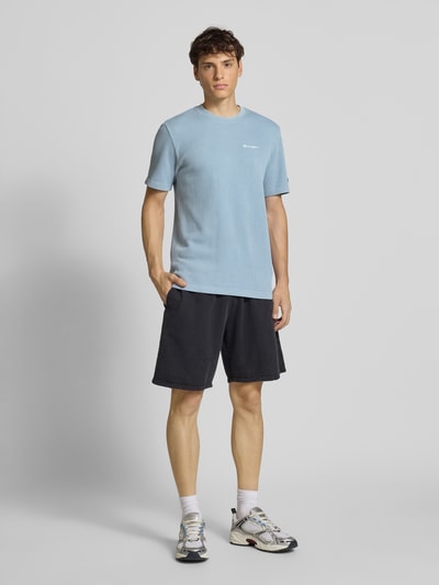 CHAMPION T-shirt met structuurmotief en ronde hals Rookblauw - 1