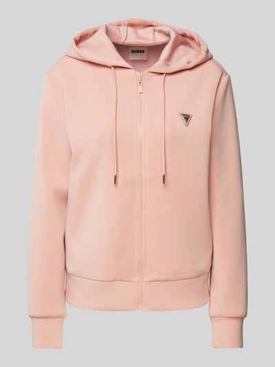 Guess Activewear Sweatjacke mit Label-Detail Modell 'OLYMPE' Rosa 2