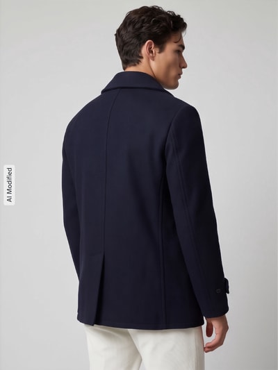 Polo Ralph Lauren Regular Fit Mantel mit Woll-Anteil Marine 5