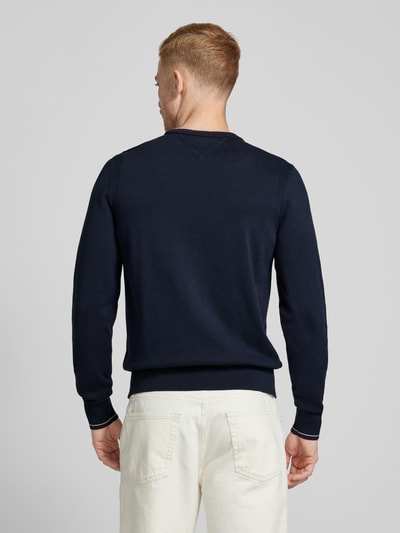 Tommy Hilfiger Strickpullover mit Label-Patch Marine 5