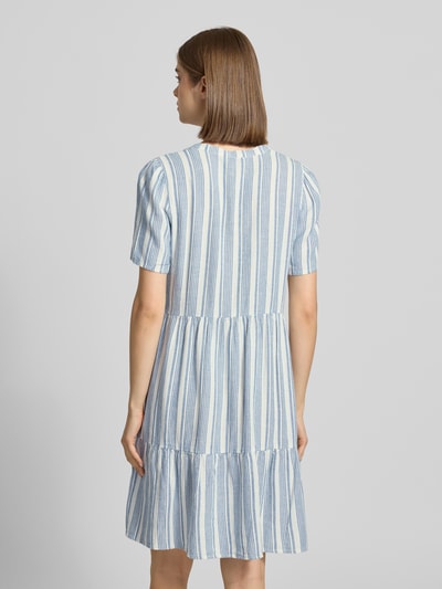 ONLY A-Linie Freizeitkleid aus Viskose-Leinen-Mix Modell 'TIRI-GOA' Hellblau 5