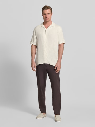 Antony Morato Regular Fit Freizeithemd mit Reverskragen Modell 'Honolulu' Ecru 1
