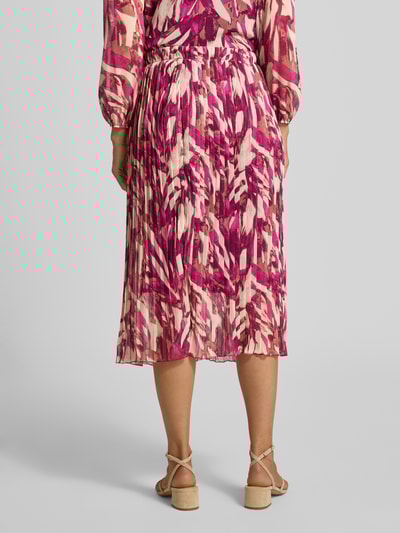 ZABAIONE Midirok in geplooide look, model 'Ela' Fuchsia - 5