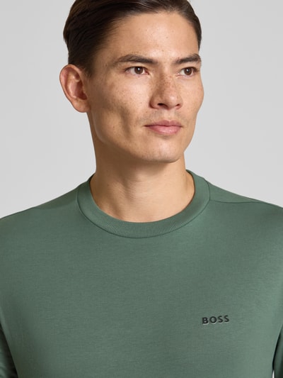 BOSS Green Regular Fit Langarmshirt aus Baumwoll-Mix Modell 'TEE LONG' Lind 3