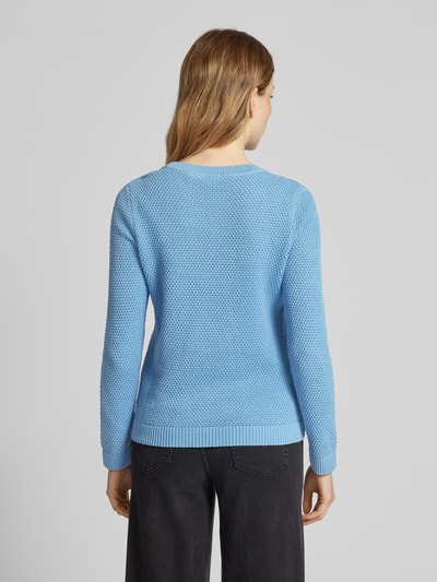 Vila Strickpullover mit Rundhalsausschnitt Modell 'Vidalo' Hellblau 5