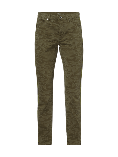 MAC Loose Fit Jeans mit Camouflage-Muster Khaki 2