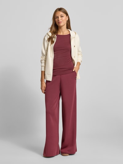 Guess Activewear Sweatjacke mit Label-Applikation Offwhite 1