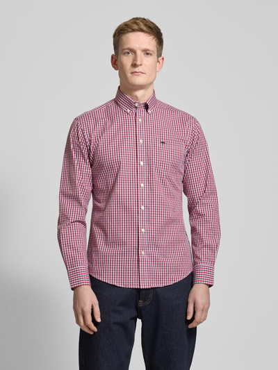 Fynch-Hatton Regular Fit Freizeithemd mit Button-Down-Kragen Rot 4