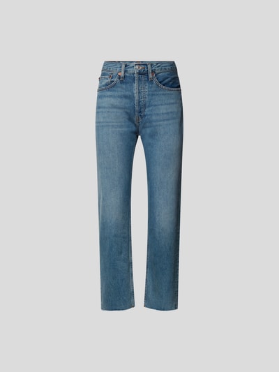 RE/DONE High Rise Jeans im Straight Fit Jeansblau 2