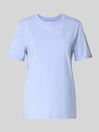 Pieces T-shirt o kroju regular fit z czystej bawełny model ‘RIA’ Jasnoniebieski 2
