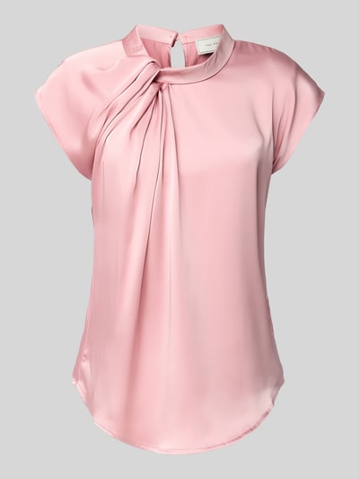 Neo Noir Blusenshirt aus Satin mit Knotendetail Modell 'Fleur Drapy' Rose 2