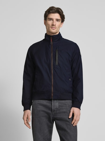 s.Oliver RED LABEL Regular fit outdoorjack met opstaande kraag en contrasterende details Donkerblauw - 4