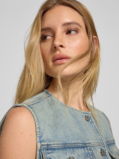 Jake*s Casual Weste in Denim-Optik Jeansblau 3