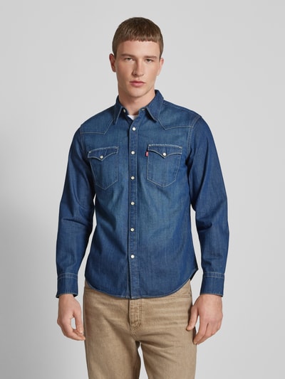 Levi's® Koszula jeansowa o kroju regular fit z kieszeniami z patką na piersi model ‘BARSTOW’ Ciemnoniebieski 4