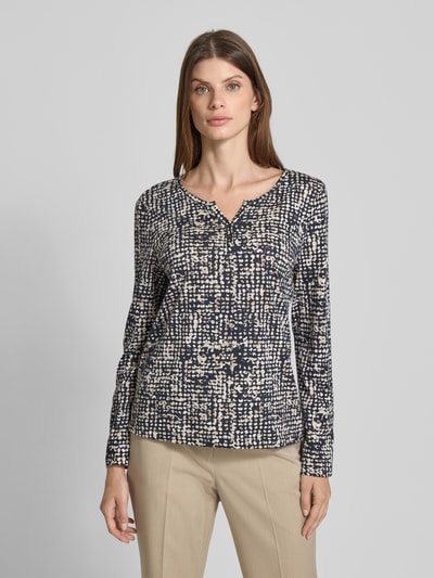 Tom Tailor Regular fit shirt met lange mouwen van puur katoen Marineblauw - 4