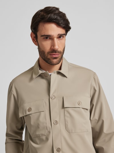 Roy Robson Regular Fit Hemdjacke mit Brustpattentaschen Beige 3